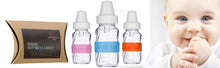 Custom Baby Bottle Labels - Blue, Pink, or Orange
