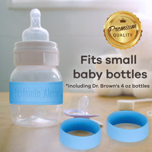 Custom Baby Bottle Labels - Blue, Pink, or Orange